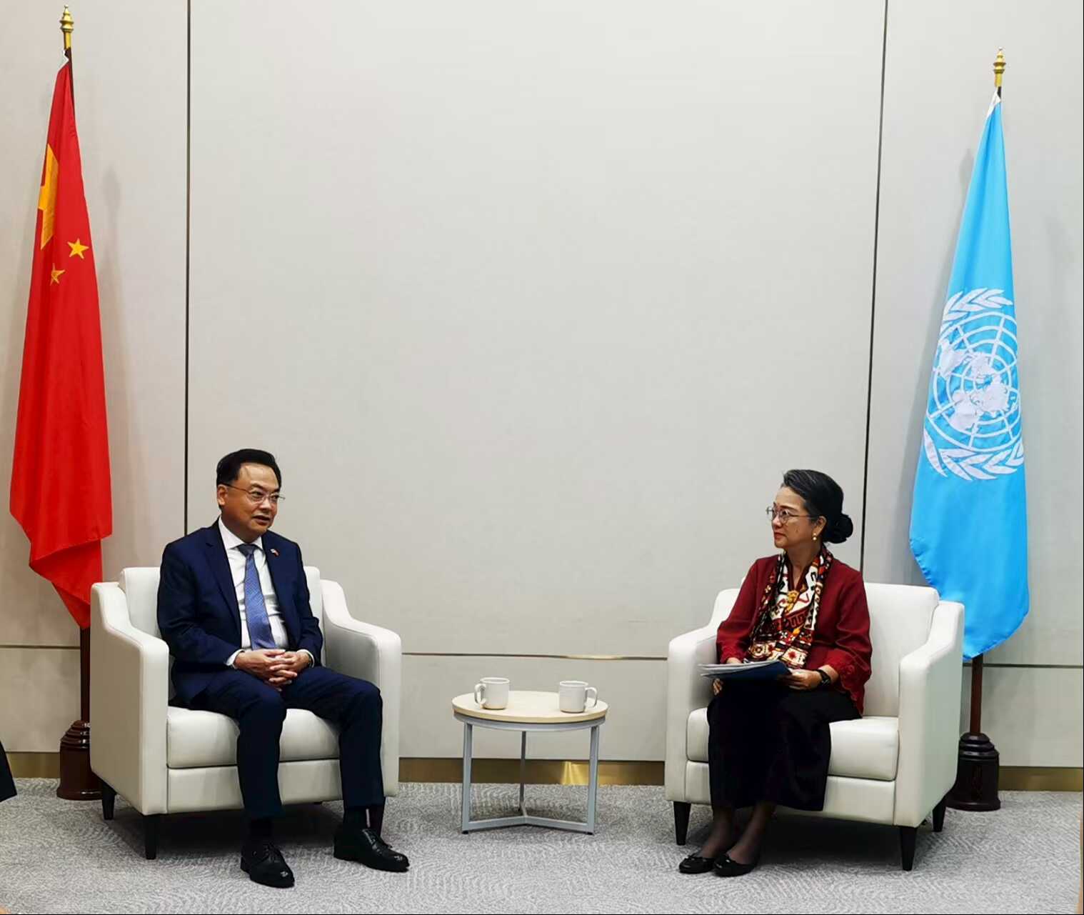Ambassador Zhang Jianwei Pays a Courtesy Call on Executive Secretary of ...